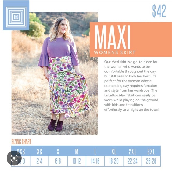 Pastel floral Maxi Skirt - Picture 4 of 4